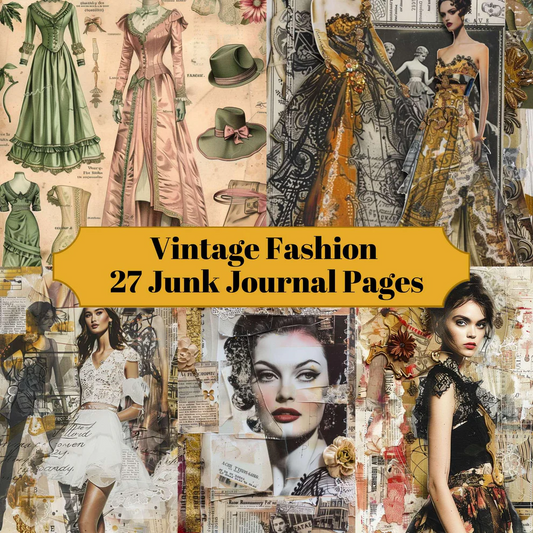 Fashion Junk Journal Pages  Download for free