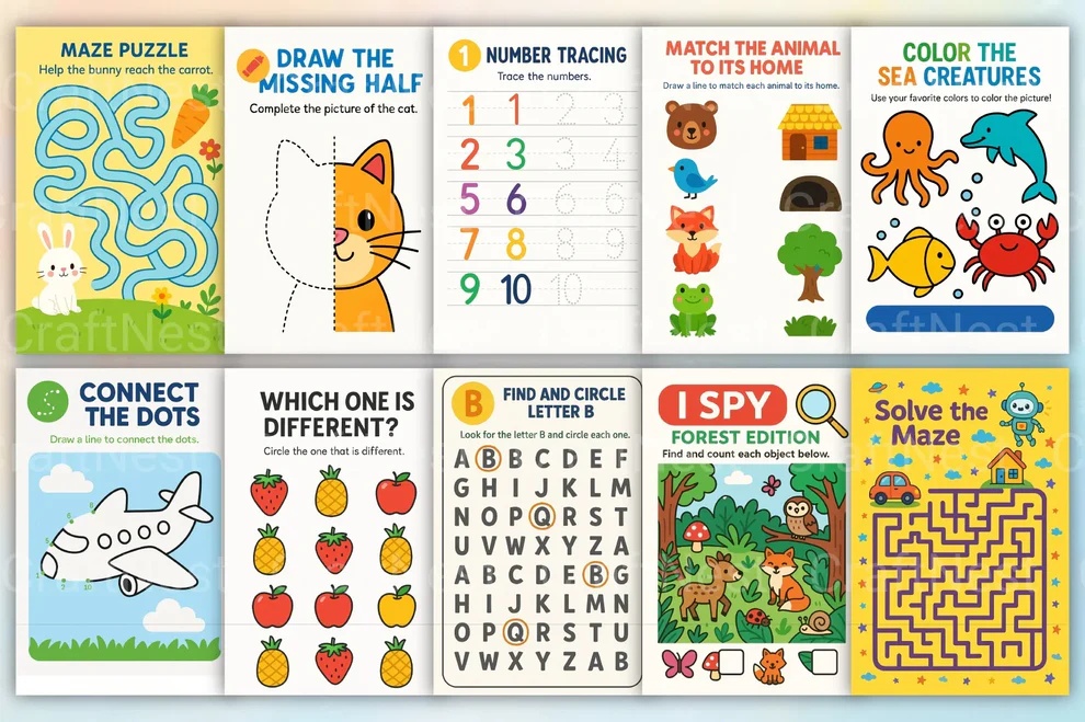 Kids Fun Activity Book