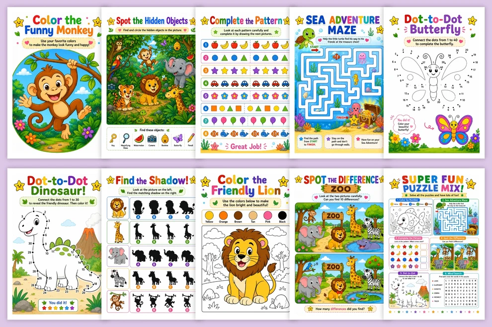 Big Activity Book For Kids